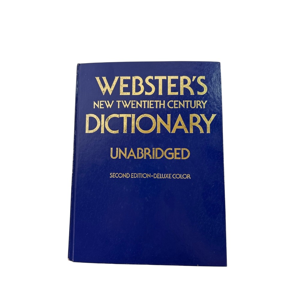 Webster's New Twentieth Century Dictionary Unabridged 2nd Edition Deluxe Color